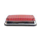 Luz de Advertencia de 6X4", Color Rojo, Ideal para Ambulancias
