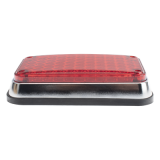 Luz de Advertencia de 6X4", Color Rojo, Ideal para Ambulancias