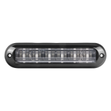 Luz Auxiliar Ultra Brillante IP67 de 6 LEDs, Color Azul, con mica tran