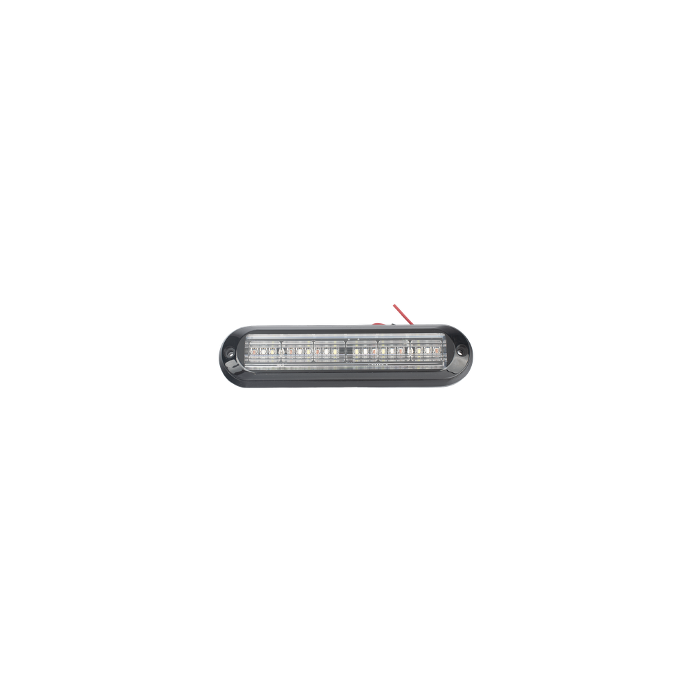 Luz Auxiliar, Ultra Brillante, IP67, 18 LEDs, Tricolor, Color Rojo/Cla