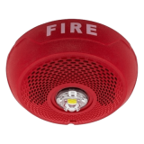 Bocina con Lámpara Estroboscópica LED / Montaje en Techo / Lente Rojo