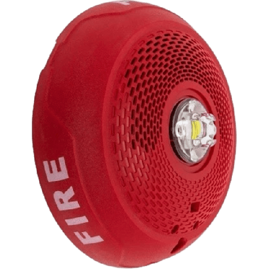 Bocina con Lámpara Estroboscópica LED / Montaje en Techo / Lente Rojo