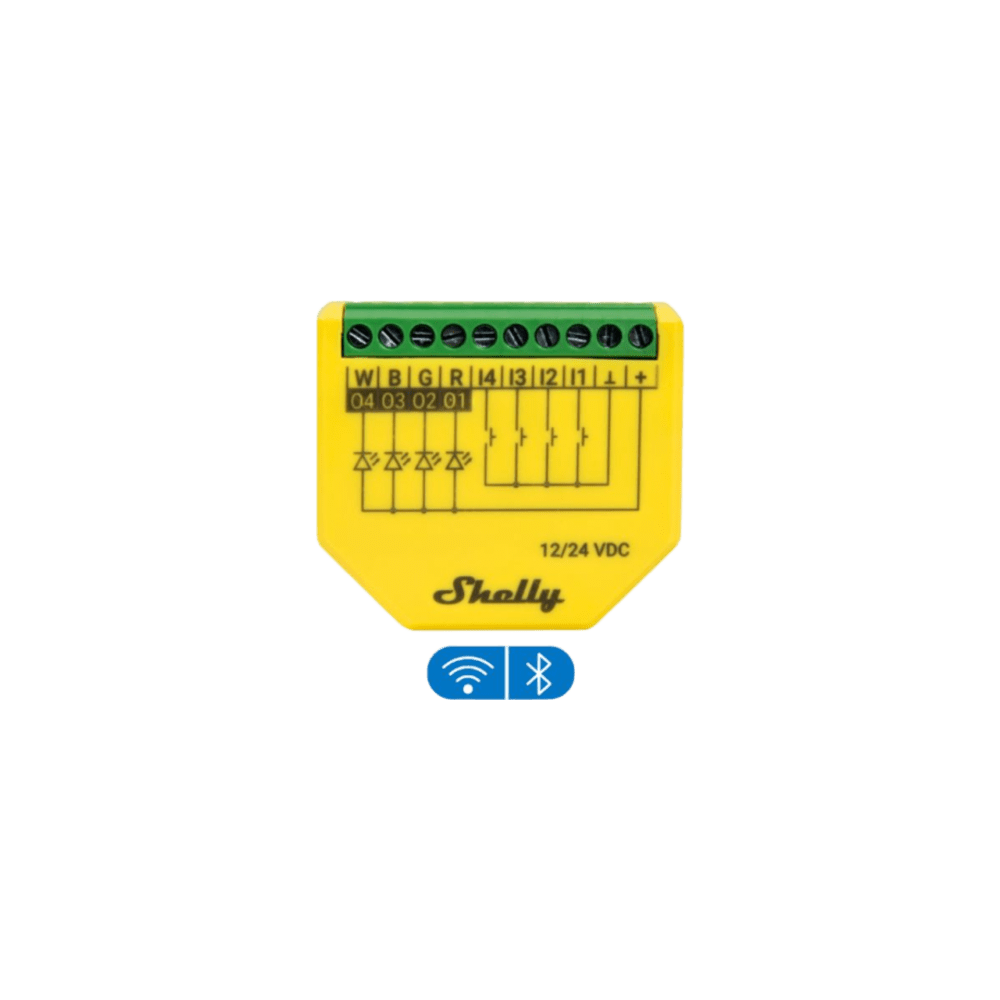 Controlador LED RGBW / Wi-Fi 2.4 GHz / 4 Canales / 12-24V / 12A / 288W