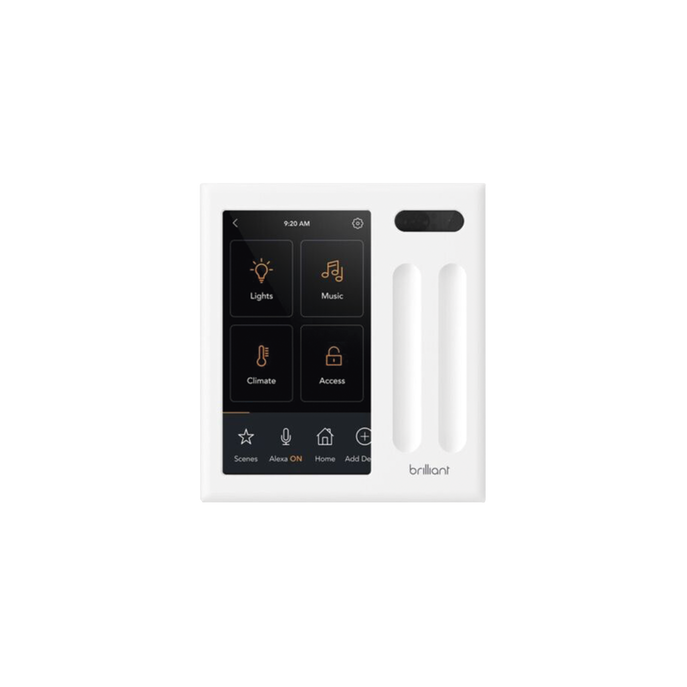 Control touch desde su pantalla en pared, compatible con 2 cargas para