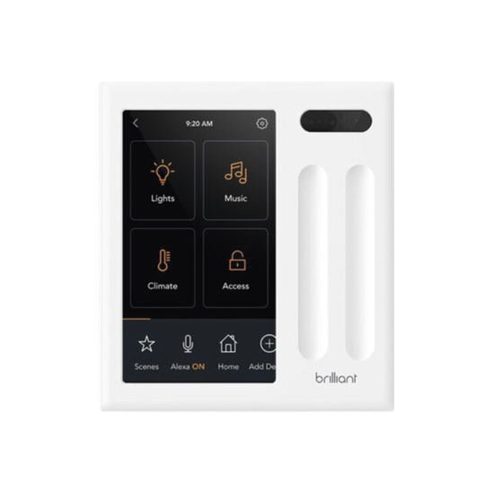 Control touch desde su pantalla en pared, compatible con 2 cargas para