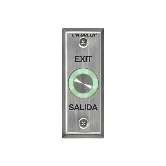 Botón de Salida con Aro Iluminado Color Verde y Rojo / IP65 / Buzzer /