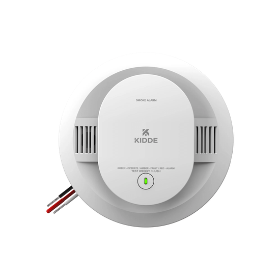 Detector de humo / Fotoeléctrico / 120 V CA alámbrico / Respaldo 2 bat