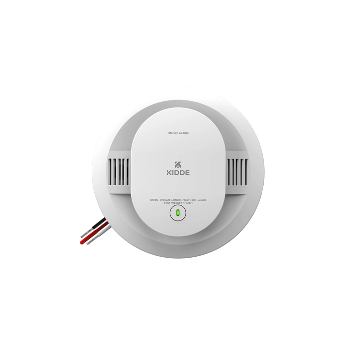 Detector de humo / Fotoeléctrico / 120 V CA alámbrico / Respaldo 2 bat