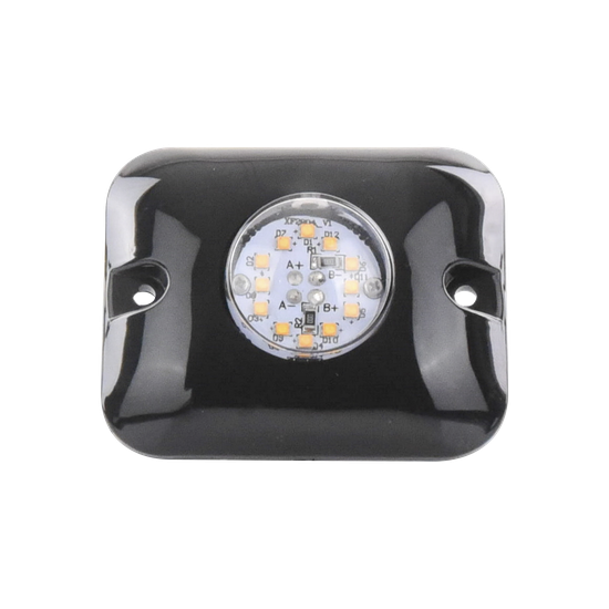 Luz Oculta Ultra Brillante con 12 LED, Color Ambar