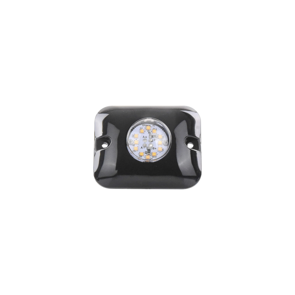 Luz Oculta Ultra Brillante con 12 LED, Color Ambar