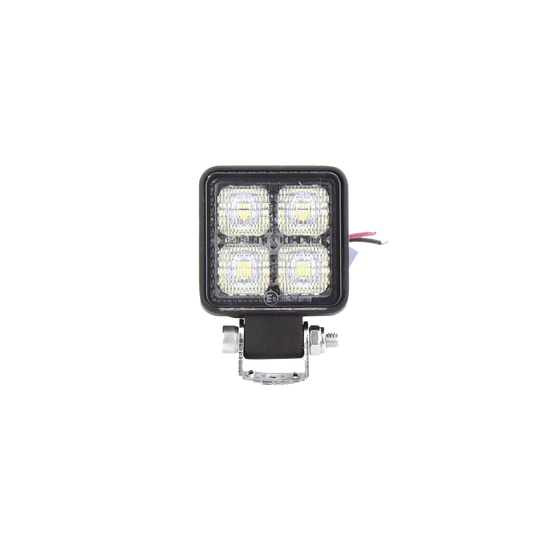 Luz de trabajo de 4 LED de 10 Watt, 12-24 Vcd, 800 lúmenes