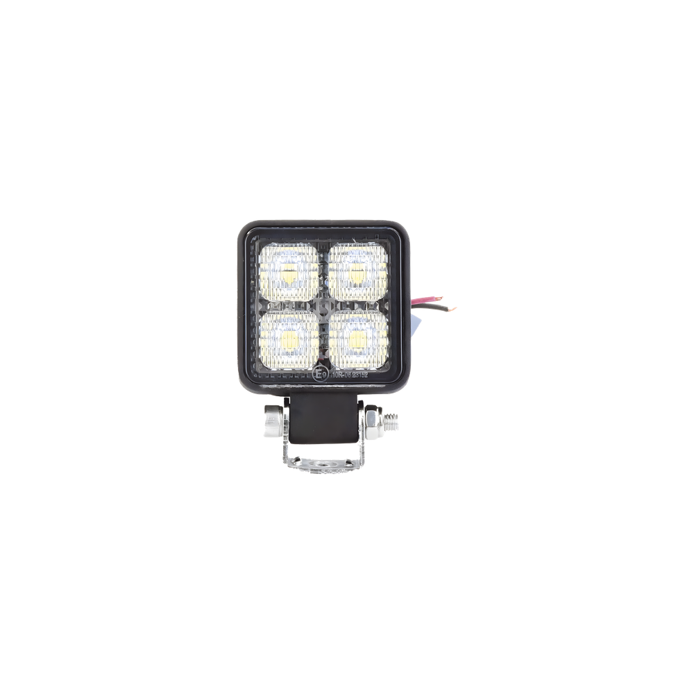 Luz de trabajo de 4 LED de 10 Watt, 12-24 Vcd, 800 lúmenes