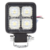 Luz de trabajo de 4 LED de 10 Watt, 12-24 Vcd, 800 lúmenes