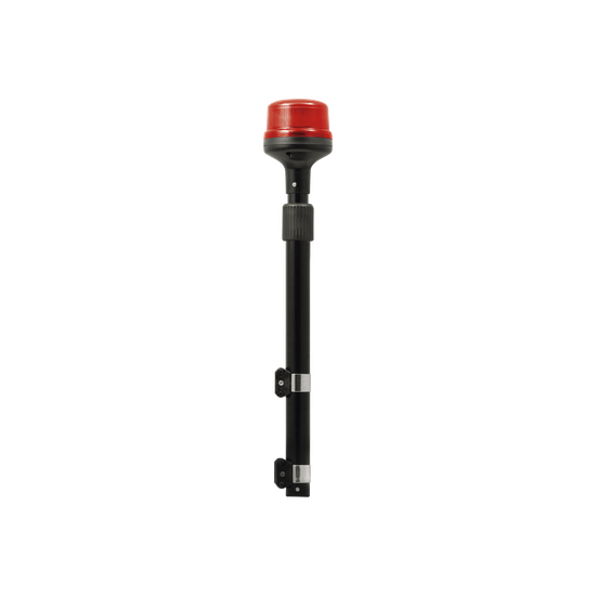 Luz Telescópica para Motocicletas, 8 LED, Roja, SAE Clase I