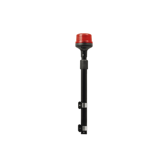 Luz Telescópica para Motocicletas, 8 LED, Roja, SAE Clase I
