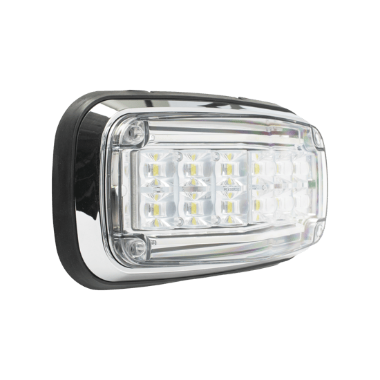 Luz de advertencia 8 X 4", Color Claro, IP67, SAE, Ideal para Ambulanc
