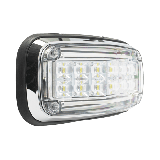 Luz de advertencia 8 X 4", Color Claro, IP67, SAE, Ideal para Ambulanc