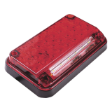 Luz de Advertencia de 7X4", Color Rojo, Con Luz de Trabajo, Ideal para