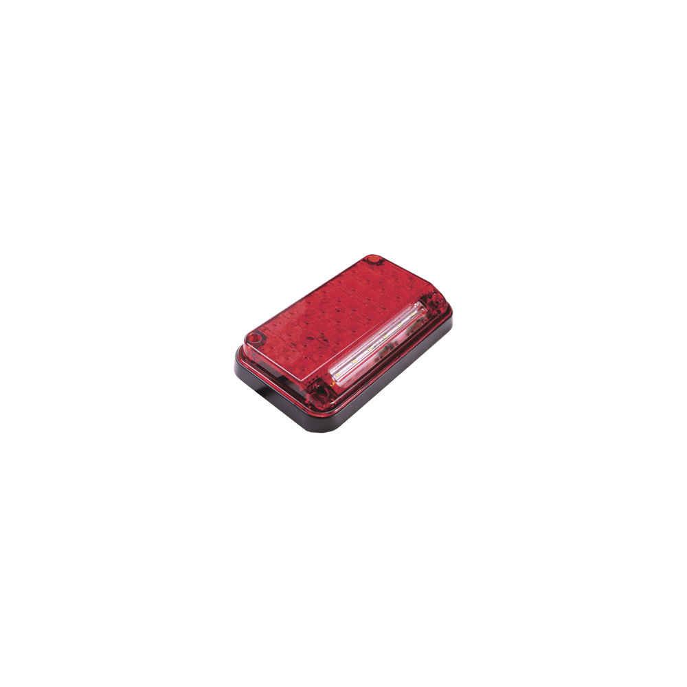 Luz de Advertencia de 7X4", Color Rojo, Con Luz de Trabajo, Ideal para