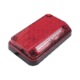 Luz de Advertencia de 7X4", Color Rojo, Con Luz de Trabajo, Ideal para