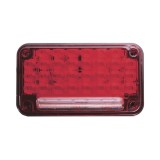 Luz de Advertencia de 7X4", Color Rojo, Con Luz de Trabajo, Ideal para