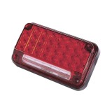 Luz de Advertencia de 7X4", Color Rojo, Con Luz de Trabajo, Ideal para