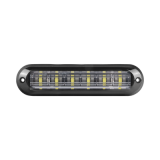 Luz Auxiliar Ultra Brillante IP67 de 6 LEDs, Color Ambar/Claro, con mi