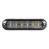 Luz Auxiliar Ultra Brillante IP67 de 6 LEDs, Color Ambar/Claro, con mi