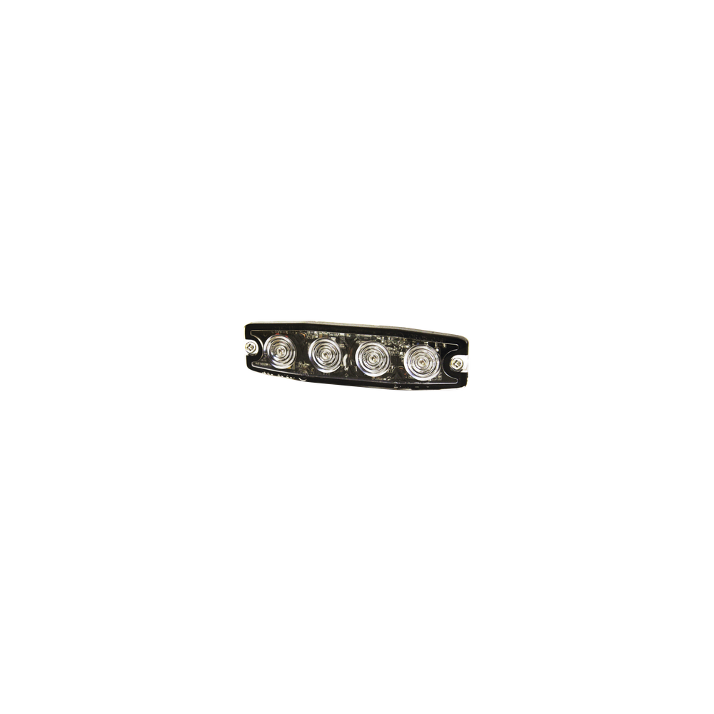 Luz Auxiliar de 4 LED, ámbar, SAE Clase I, Lente transparente