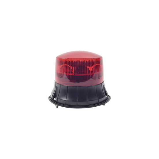Burbuja LED giratoria color rojo, 9 LEDs, montaje permanente