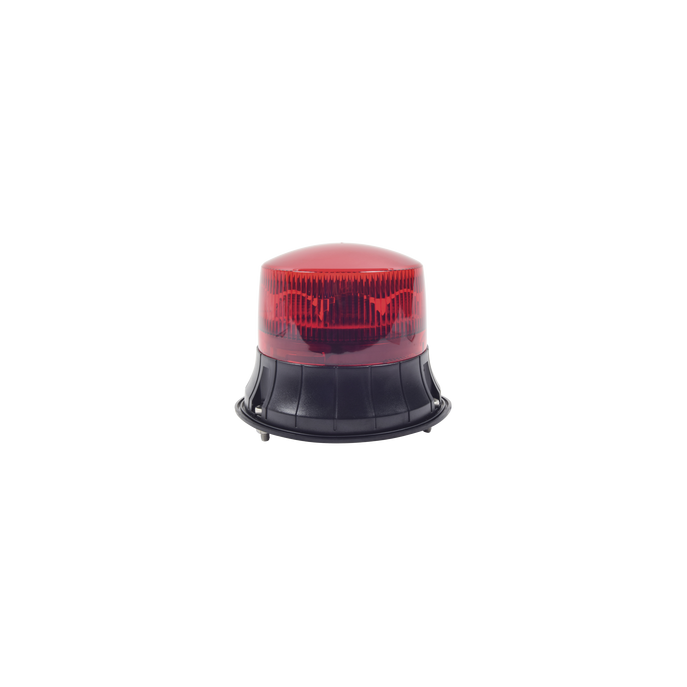 Burbuja LED giratoria color rojo, 9 LEDs, montaje permanente