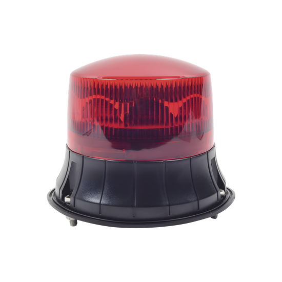 Burbuja LED giratoria color rojo, 9 LEDs, montaje permanente