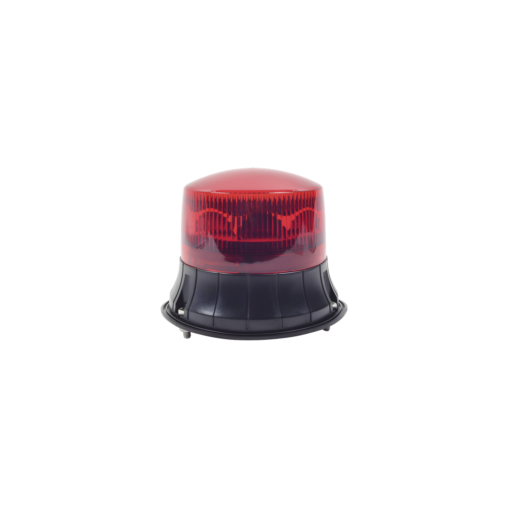 Burbuja LED giratoria color rojo, 9 LEDs, montaje permanente