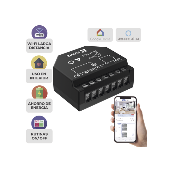 Relevador Wi-Fi Inteligente / Ideal Para Control de Iluminación / 1 Sa