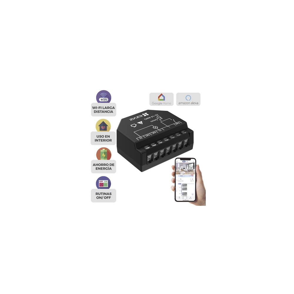 Relevador Wi-Fi Inteligente / Ideal Para Control de Iluminación / 1 Sa