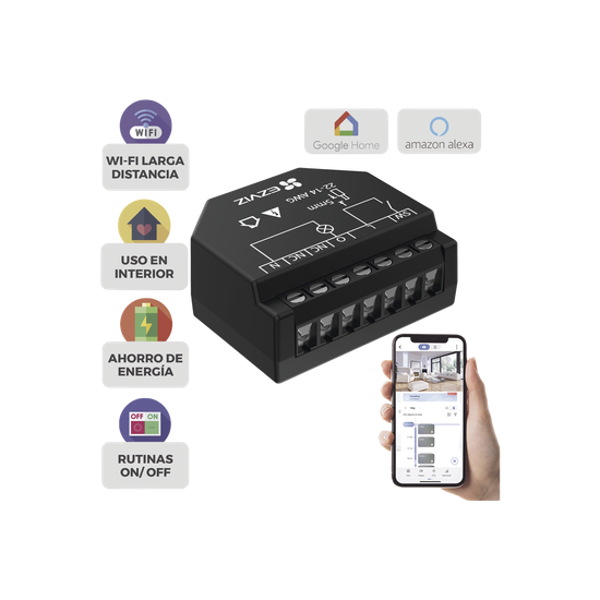 Relevador Wi-Fi Inteligente / Ideal Para Control de Iluminación / 1 Sa