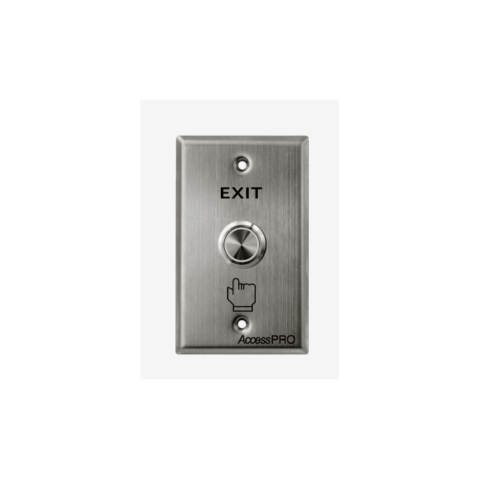 Botón de Cabeza Plana / Exterior IP66 / Estético / Placa de Acero Inox