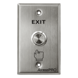 Botón de Cabeza Plana / Exterior IP66 / Estético / Placa de Acero Inox