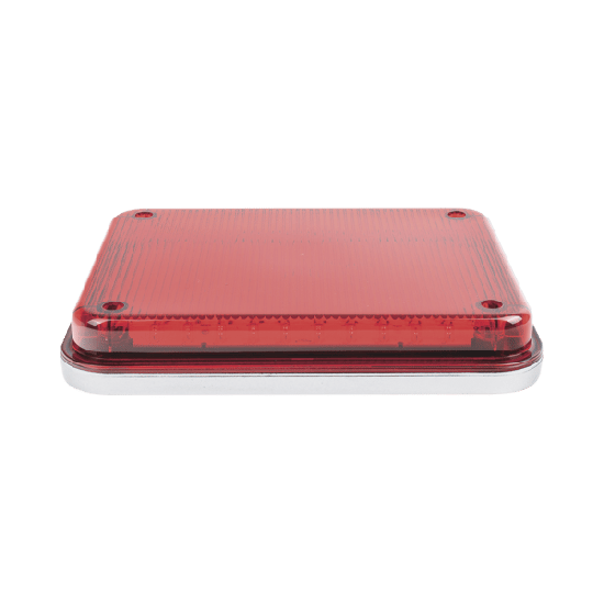 Luz de Advertencia de 9X7", Color Rojo, Ideal para Ambulancias