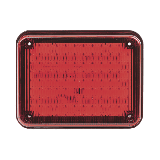 Luz de Advertencia de 9X7", Color Rojo, Ideal para Ambulancias