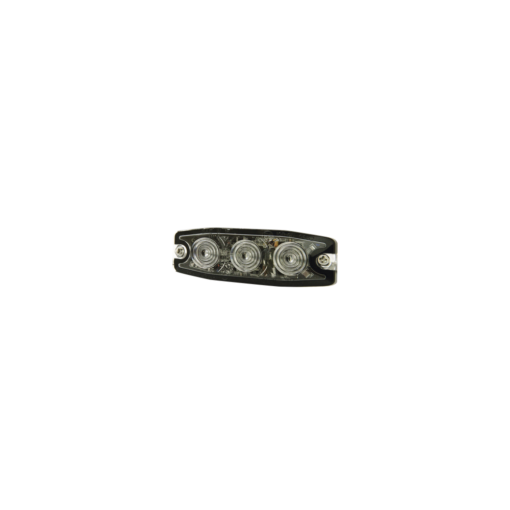 Luz Auxiliar de 3 LED, ámbar, SAE Clase I, Lente transparente