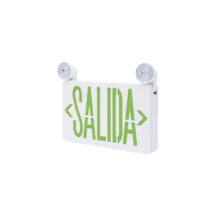 Letrero de Emergencia LED DUAL de SALIDA con Luz de Emergencia/Montaje