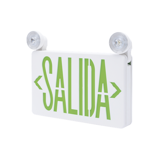 Letrero de Emergencia LED DUAL de SALIDA con Luz de Emergencia/Montaje