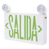 Letrero de Emergencia LED DUAL de SALIDA con Luz de Emergencia/Montaje
