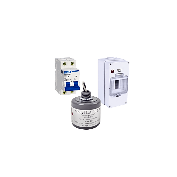 Kit de Centro de Carga Para Corriente Alterna, Breaker de hasta 400 Vc