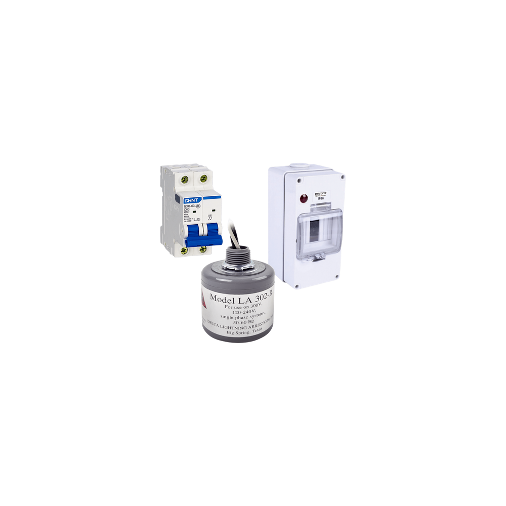 Kit de Centro de Carga Para Corriente Alterna, Breaker de hasta 400 Vc