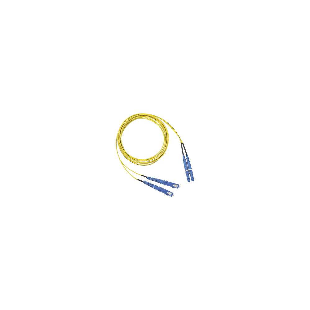 Jumper de Fibra Optica Monomodo 9/125 OS2, LC-SC Duplex, OFNR (Riser),