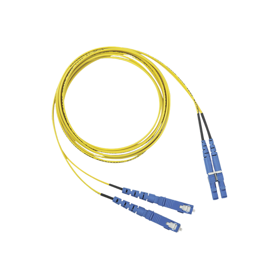 Jumper de Fibra Optica Monomodo 9/125 OS2, LC-SC Duplex, OFNR (Riser),