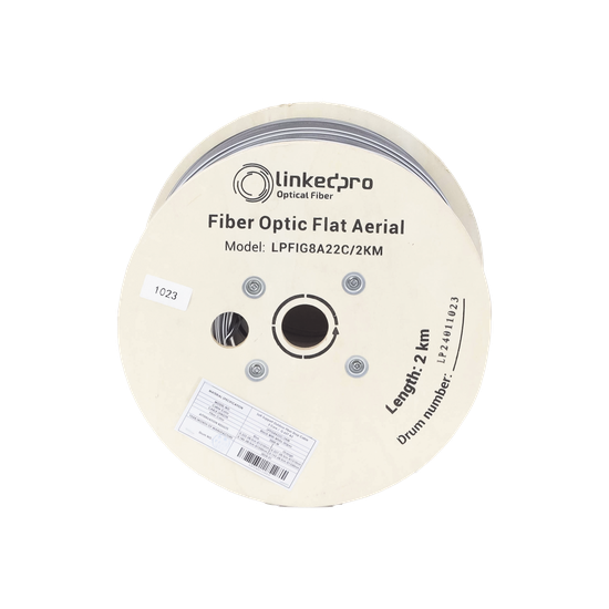Carrete de 2 Kilómetros (6561.68 Pies) de Fibra Óptica Aérea Mini Figu