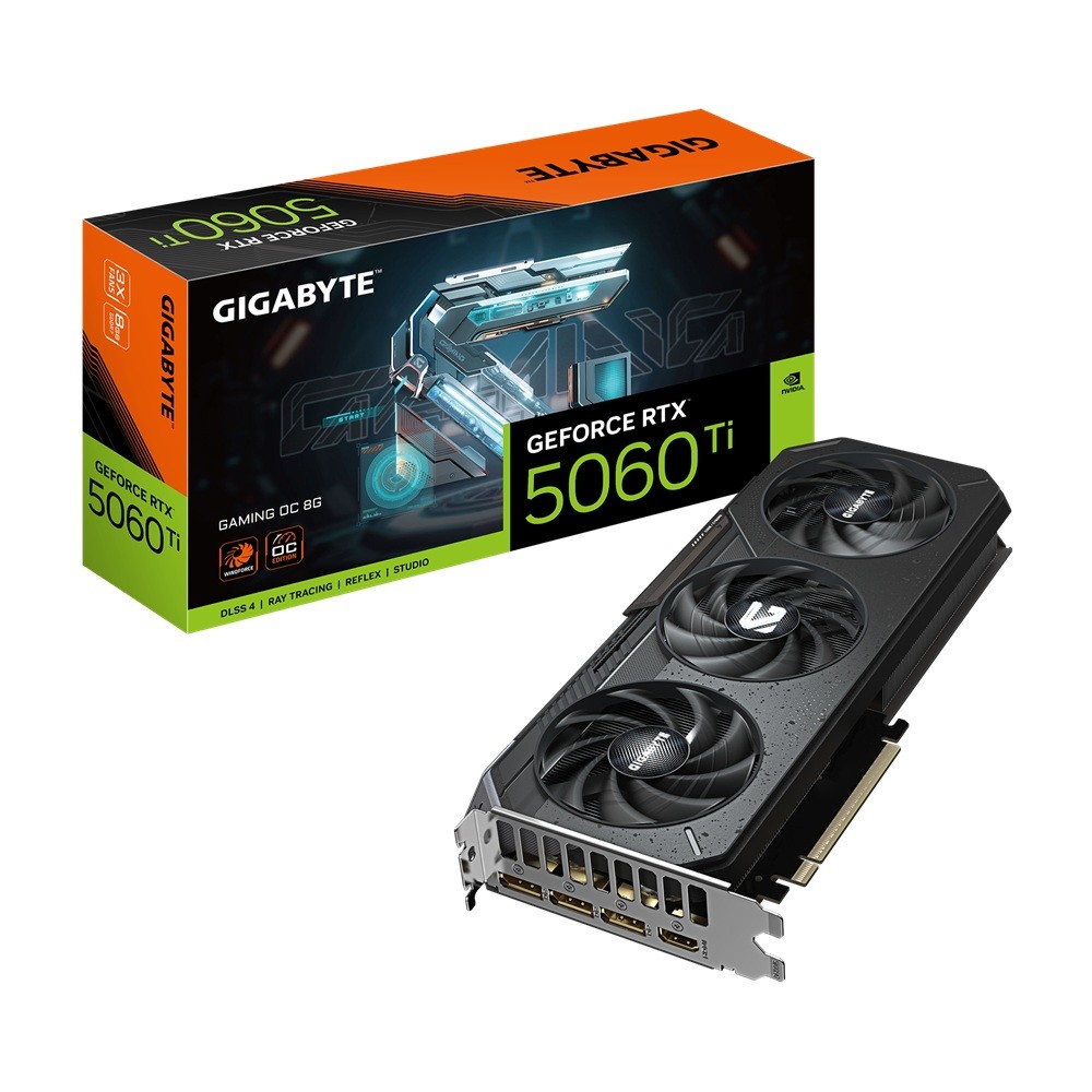 TARJETA DE VIDEO GIGABYTE (GV-N506TGAMING OC-8GD) RTX 5060TI,8GB GDDR7